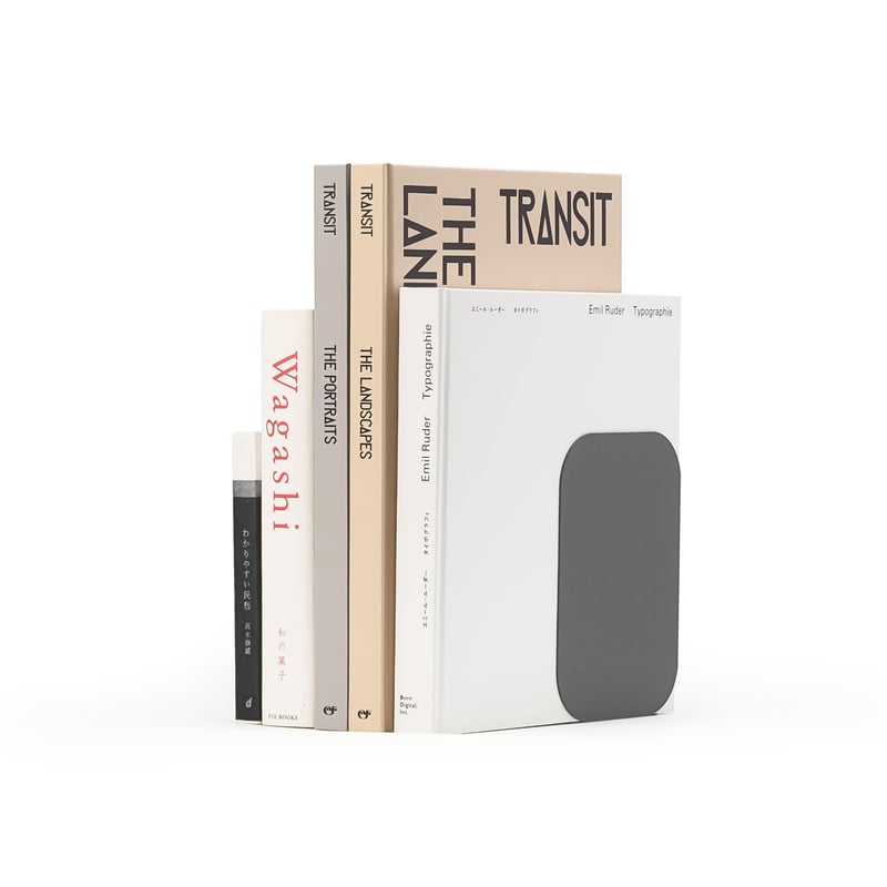 ブックエンド Mass (グレー) | kibundo