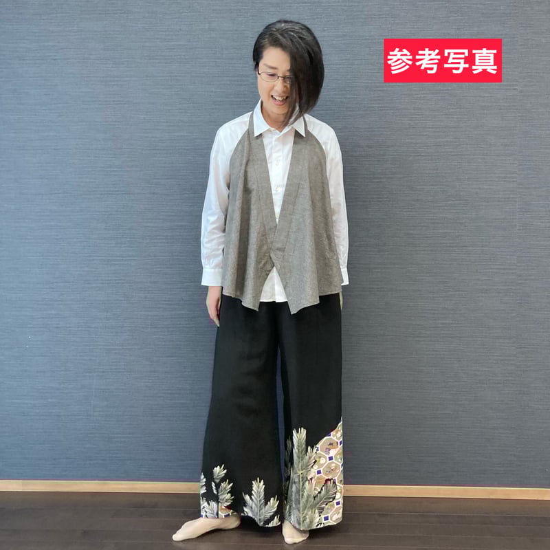 茶道 稽古着エプロン グレーカーキ 形作ら 茶道 稽古着エプロン グレーカーキ 形作ら