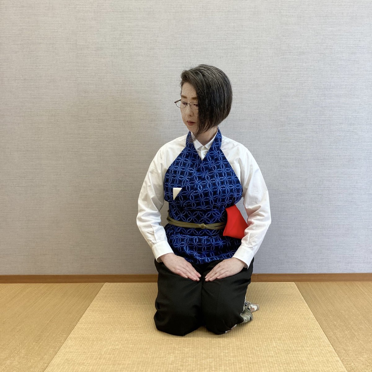 茶道お稽古着（紺）