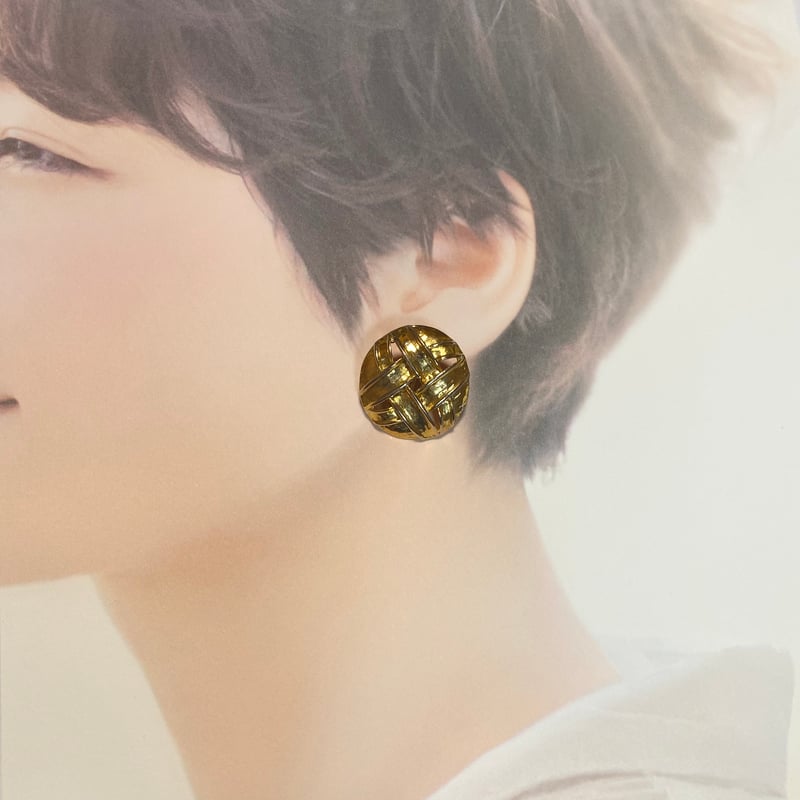 Ameri vintage SPHERE EARRING /GOLD イヤリング