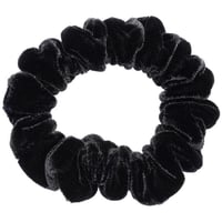 FRANCE LUXE スモール スクランチー (シルク シャルムーズ ブラック