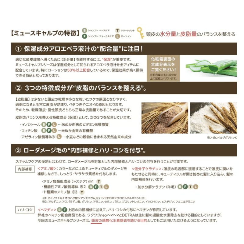 ミュースキャルプ シャンプー ベースケア［280ml］ | CHELIN 公式