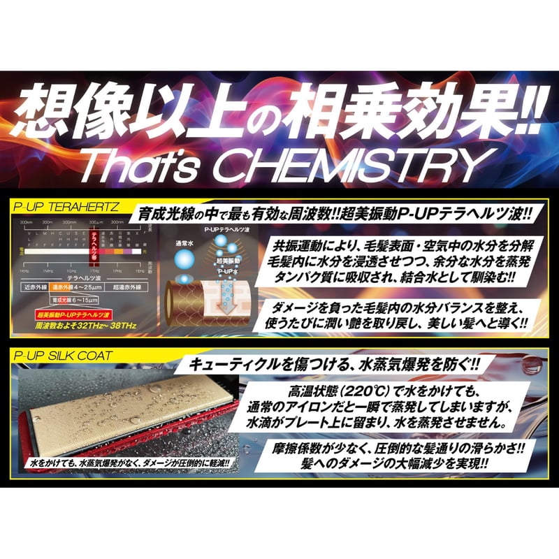 P-UP XTERA CHEMISTRY テラヘルツ×シルクコート | CHELIN 公式オン