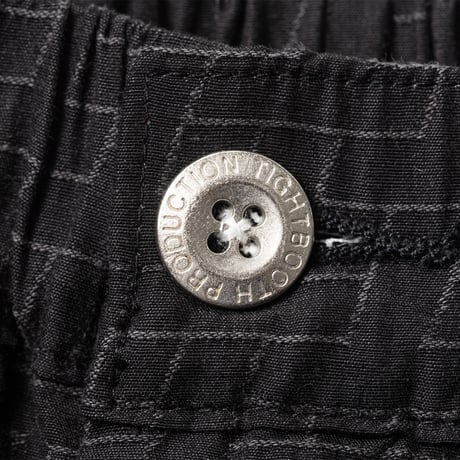 TIGHTBOOTH   T JACQUARD BAGGY SLACKS - Black