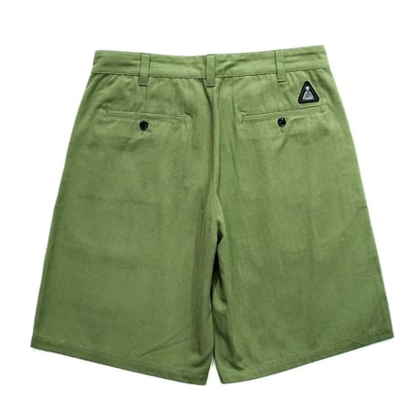 THEORIES HERRINGBONE BERMUDA SHORTS - Sage