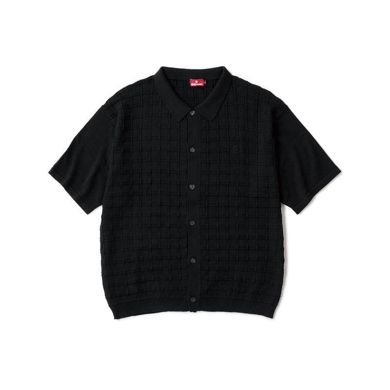 トップス Hellrazor SQUARE S/S BUTTON KNIT HELLRAZOR SQUARE S/S BUTTON KNIT | STEEZ CREAT