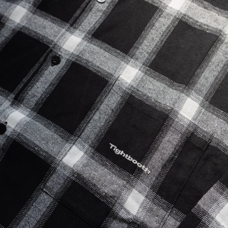 新品●今期　TIGHTBOOTH　PLAID LS SHIRT　Мサイズ　黒 TIGHTBOOTH/PLAID L/S SHIRT（Black）［チェックシャツ-25春夏