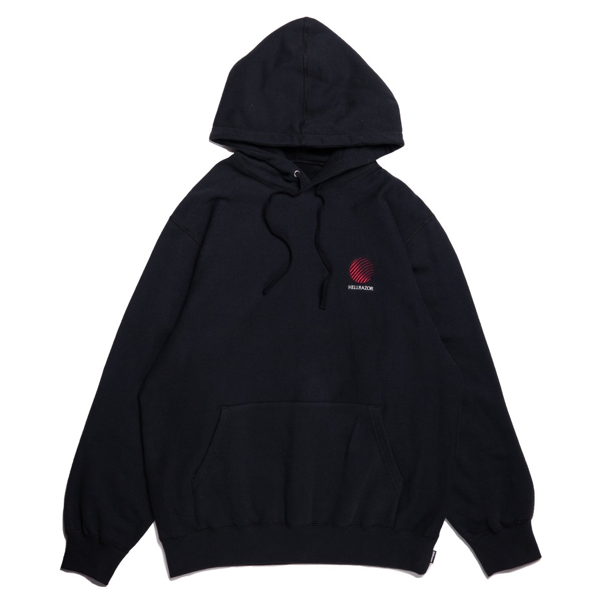 HELLRAZOR LOGO EMD PATCH HOODIE - Black | STE