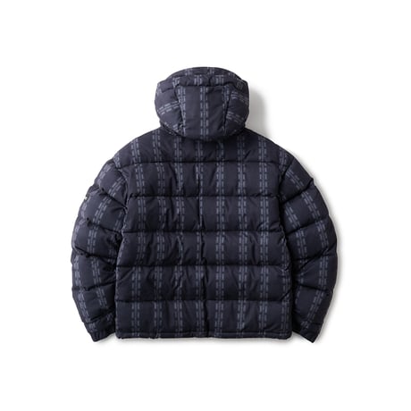 HELLRAZOR  H CHAIN SUEDE HOODED DOWN JACKET