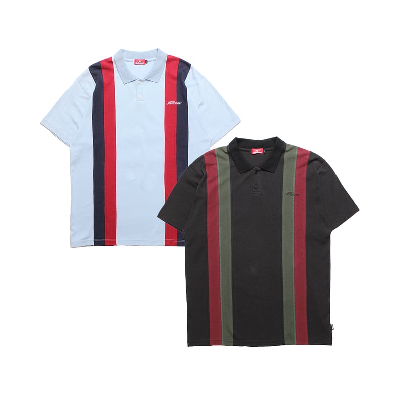 HELLRAZOR DOUBLE STRIPED POLO SHIRT | STEEZ CR