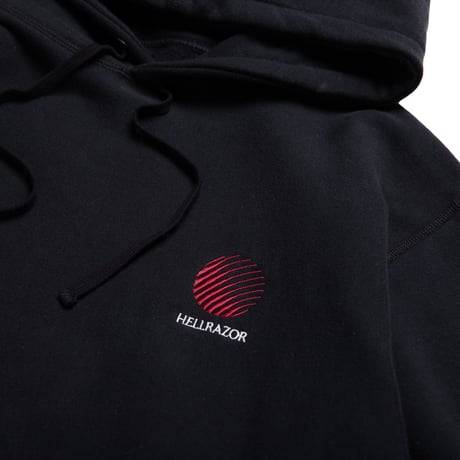 HELLRAZOR   LOGO EMD PATCH HOODIE - Black