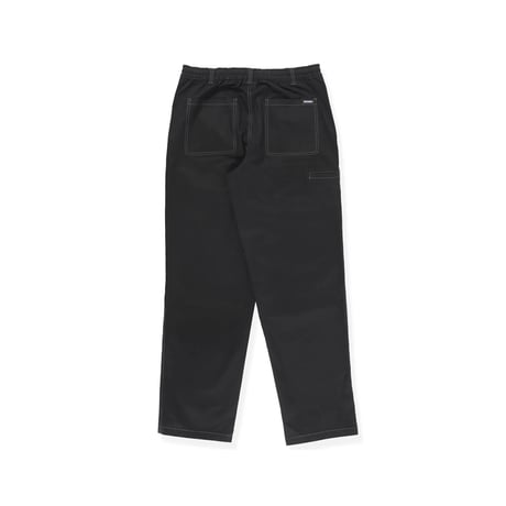 THEORIES STAMP LOUNGE PANTS - Black Gray Contrast Stitch