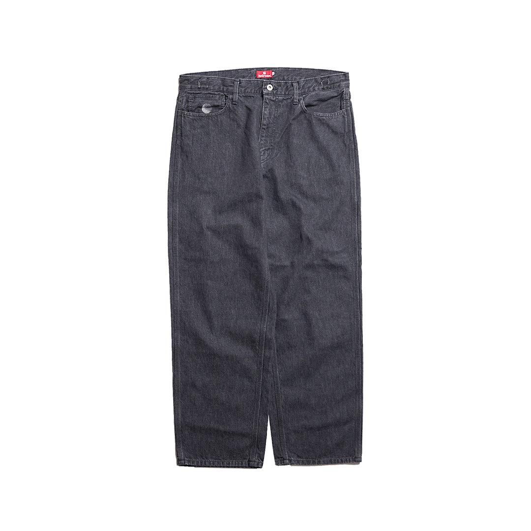 HELLRAZOR BAGGIE DENIM PANTS - Wash Black | S HELLRAZOR BAGGIE DENIM PANTS - Wash Black | S