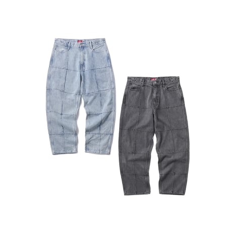 BLOCK BAGGIE DENIM PANTS