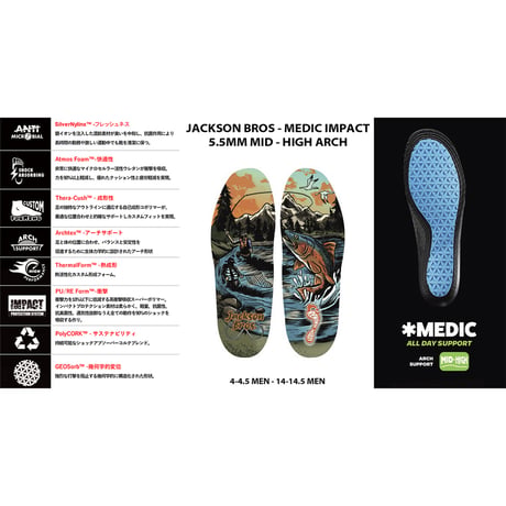 REMIND INSOLES  MEDIC IMPACT - Jackson Bros Golden Hour