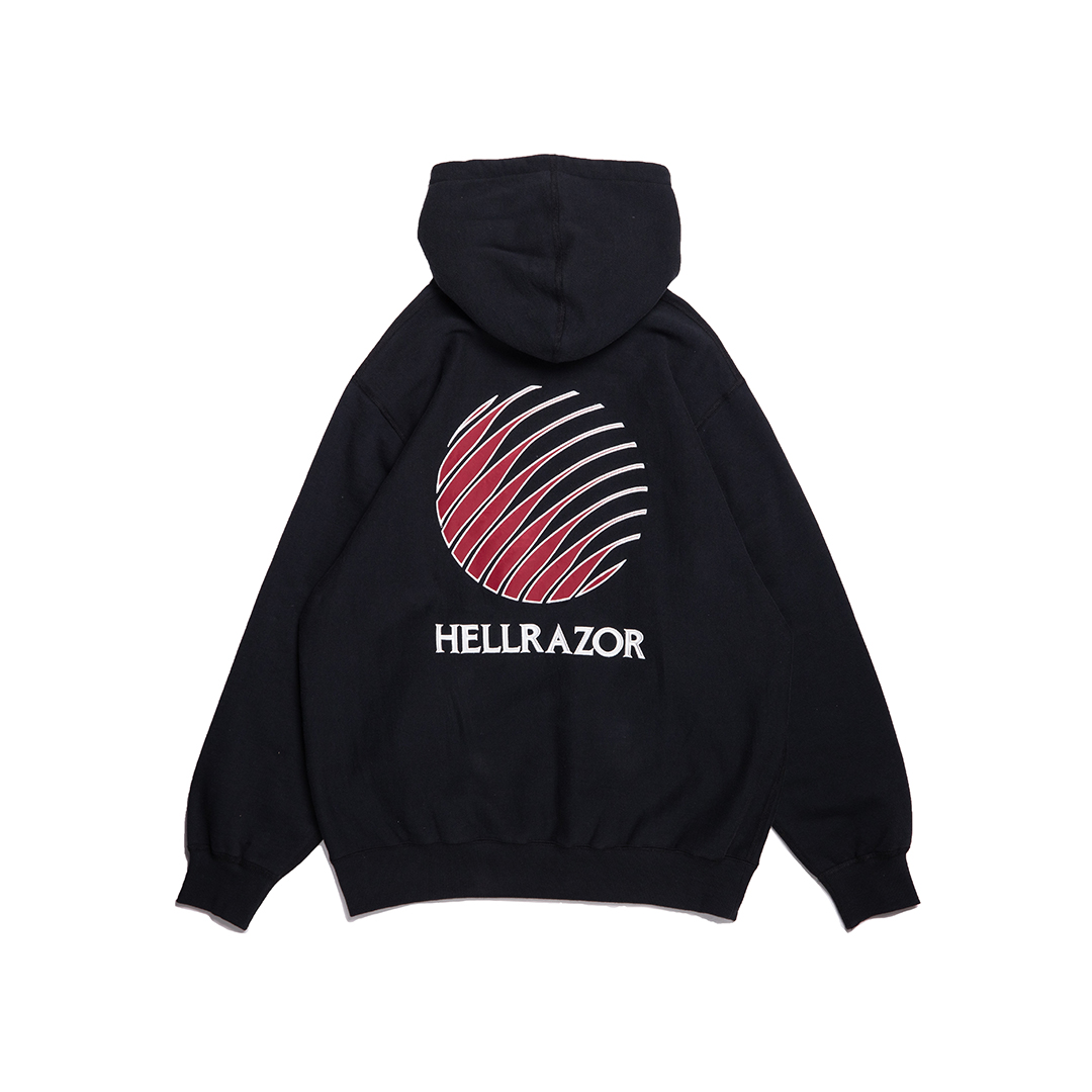 HELLRAZOR LOGO EMD PATCH HOODIE - Black | STE