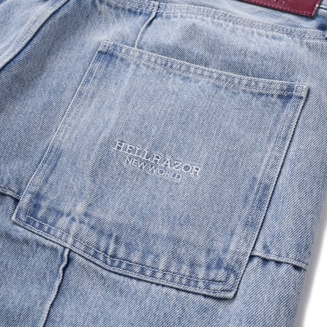 BLOCK BAGGIE DENIM PANTS