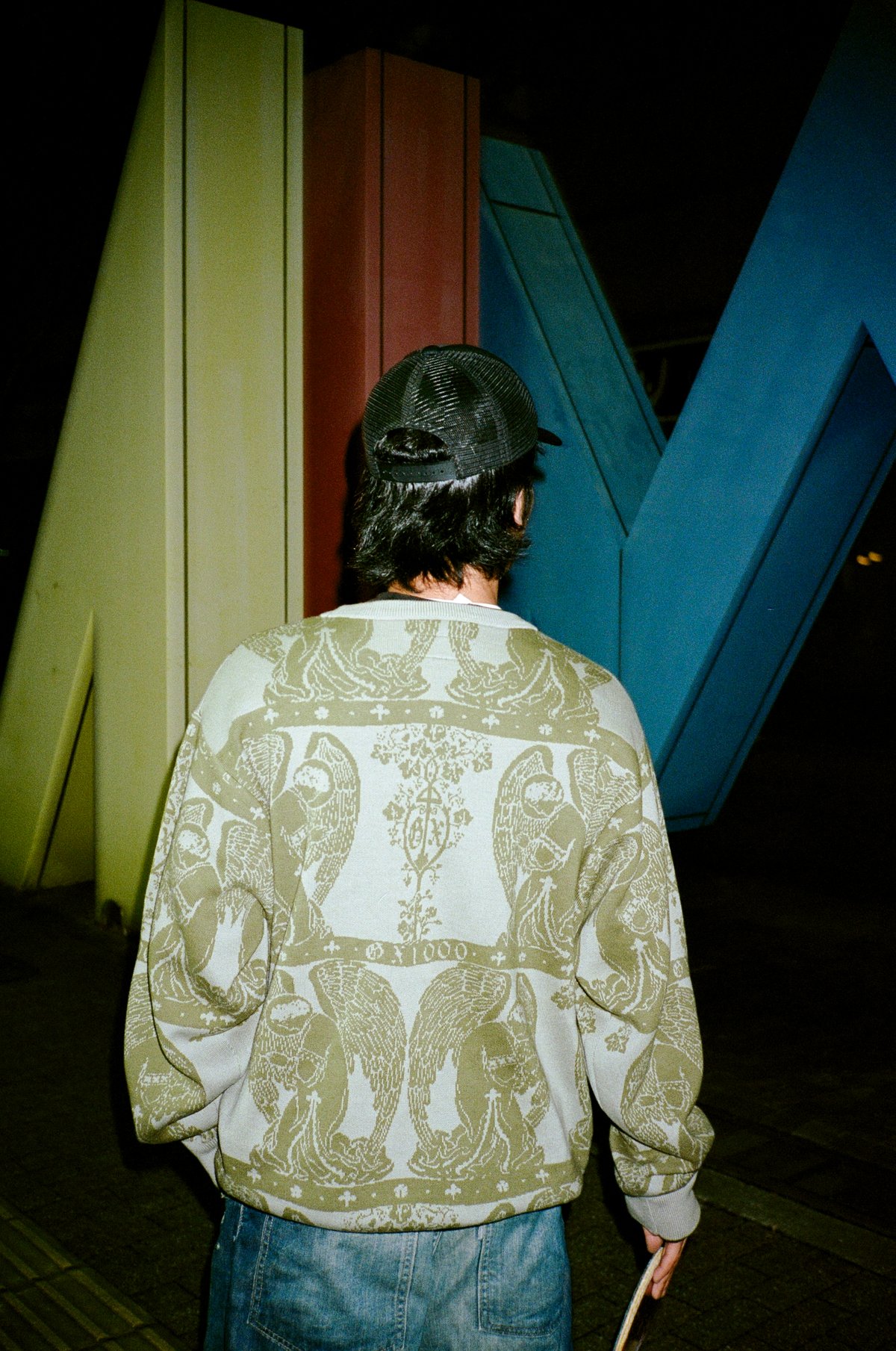 GX1000 JACQUARD KNIT ANGEL SWEATER | STEEZ CRE