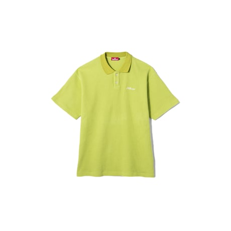 HELLRAZOR  SCRIPT LOGO WAFFLE POLO SHIRT