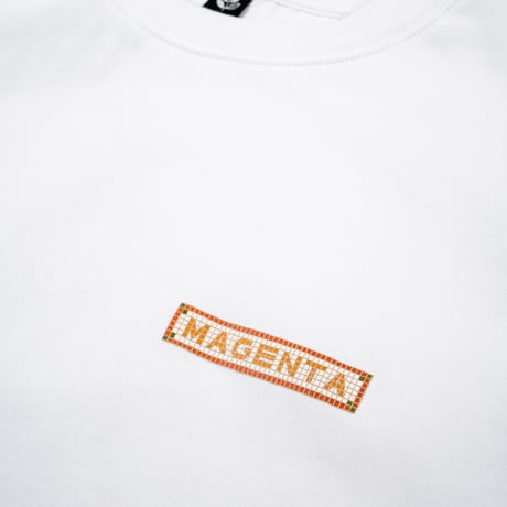 MAGENTA  MOSAIC TEE - White