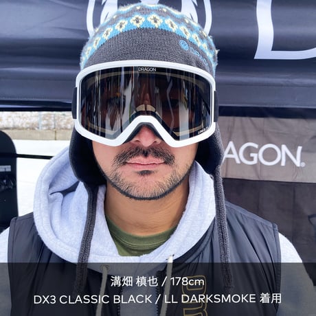 DRAGON  DX3 CLASSIC BLACK - LUMALENS DARK SMOKE