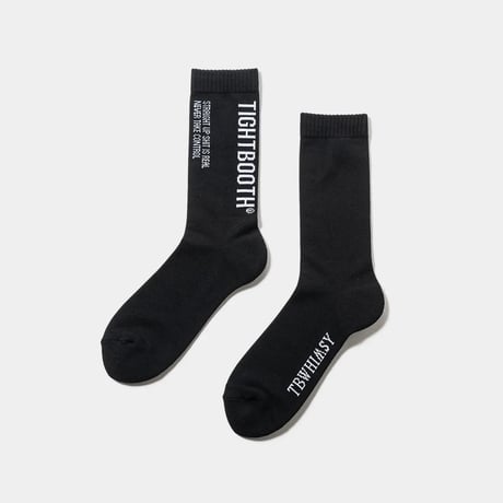 TIGHTBOOTH  LABEL LOGO SOCKS