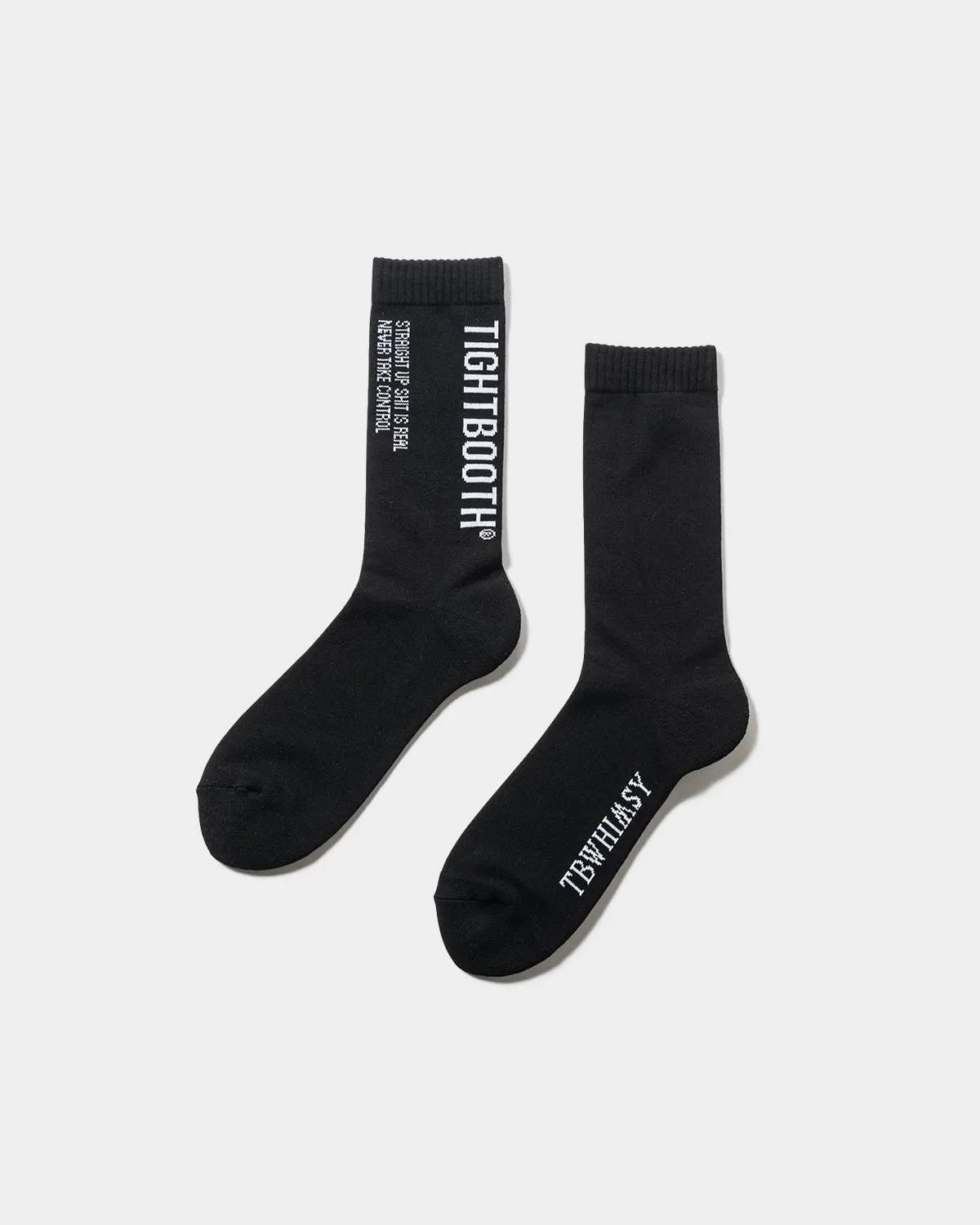 セール TIGHTBOOTHPRODUCTIONLABEL LOGOBANGLE TIGHTBOOTH LABEL LOGO SOCKS | STEEZ CREATIVE S