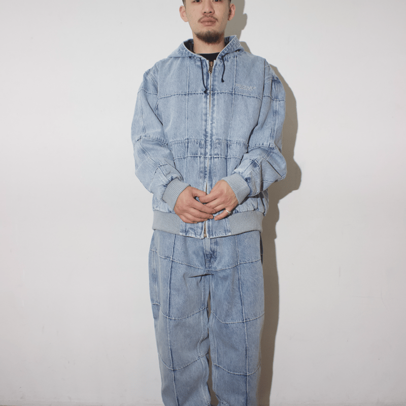 BLOCK BAGGIE DENIM PANTS | STEEZ CREATIVE STAND