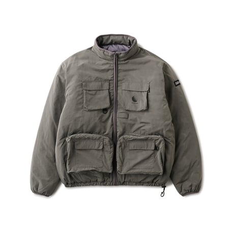 HELLRAZOR  REVERSIBLE ARMY CARGO PUFF JACKET