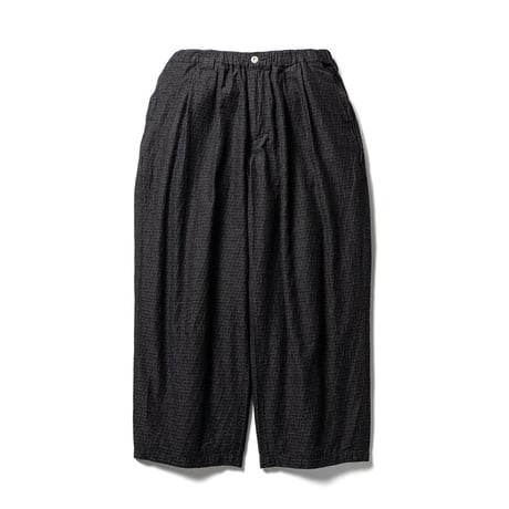 TIGHTBOOTH   T JACQUARD BAGGY SLACKS - Black