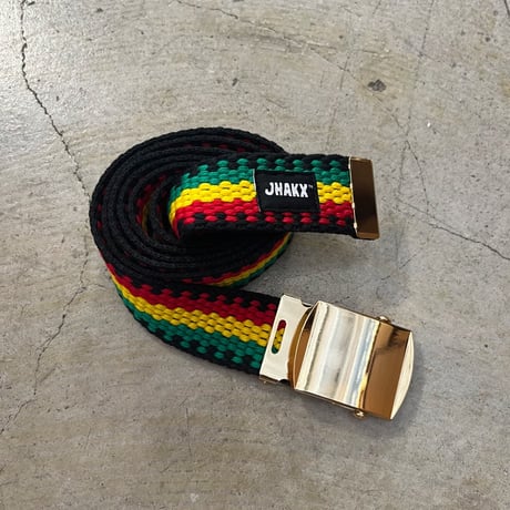 JHAKX PLAITED RASTA BELT - Gold