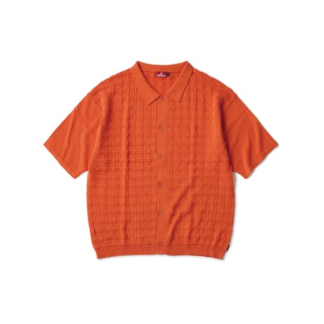 HELLRAZOR  SQUARE S/S BUTTON KNIT