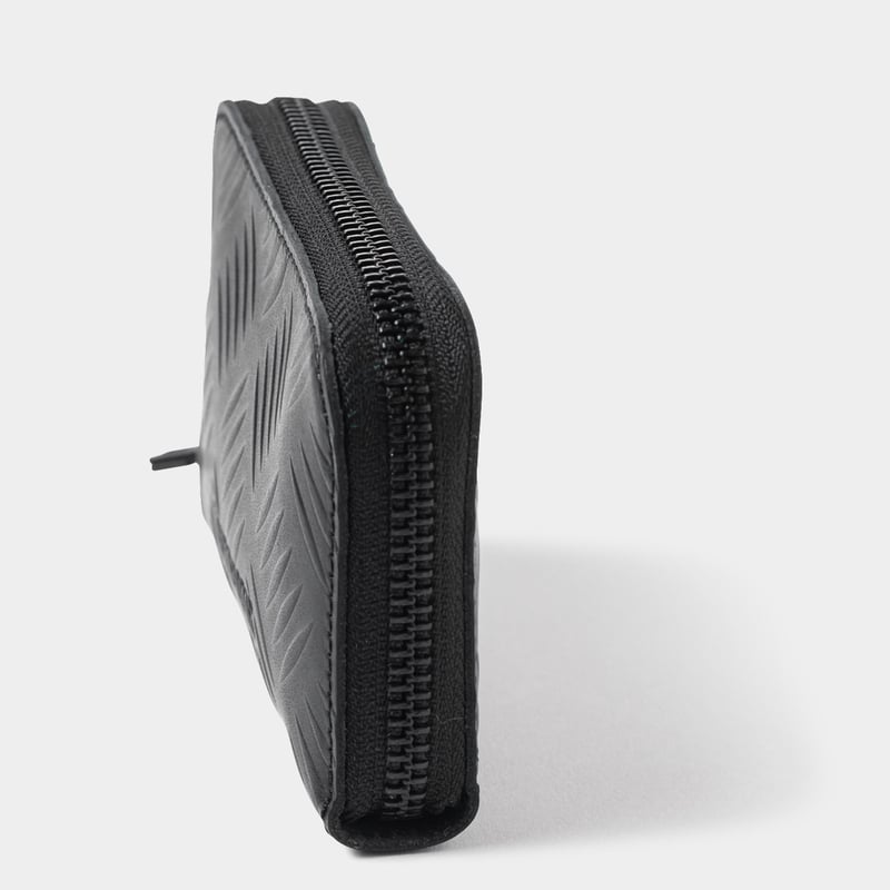 TIGHTBOOTH CHECKER PLATE LEATHER ZIP WALLET -