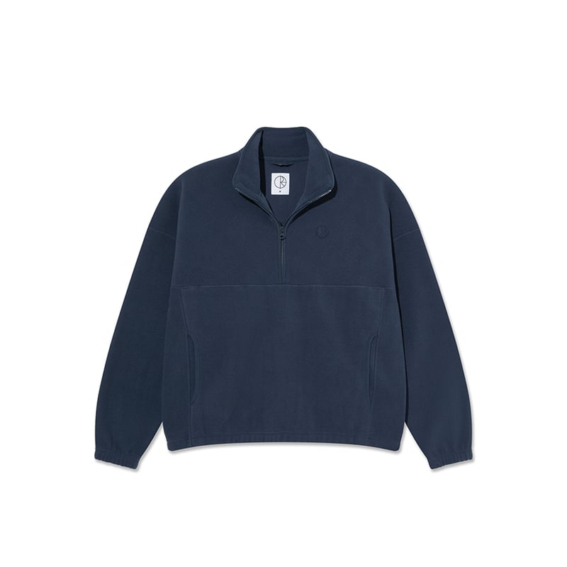 POLAR IVAN HALF ZIP SWEATSHIRT - Blue | STEEZ