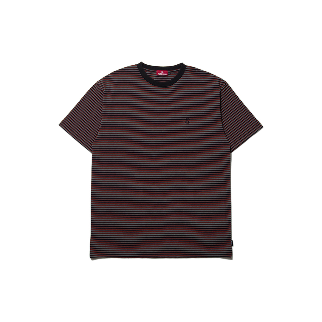 HELLRAZOR H STRIPED SHIRT - BROWN/GREY | STEEZ