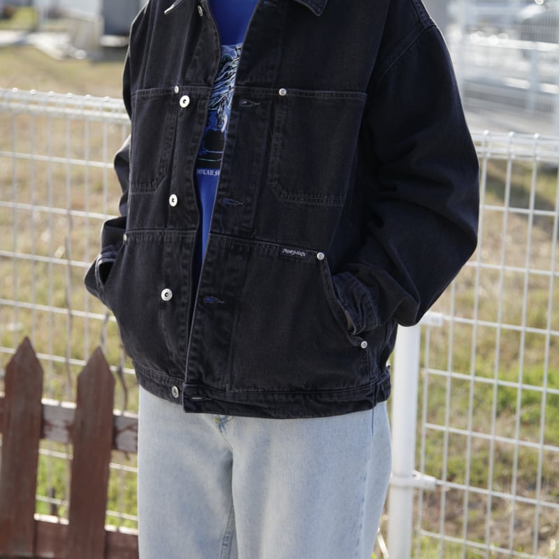 POLAR SKATE CO. DENIM PATRIK JACKET - Silver