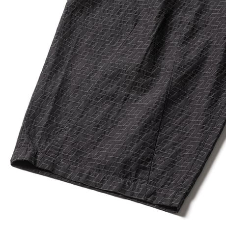 TIGHTBOOTH   T JACQUARD BAGGY SLACKS - Black