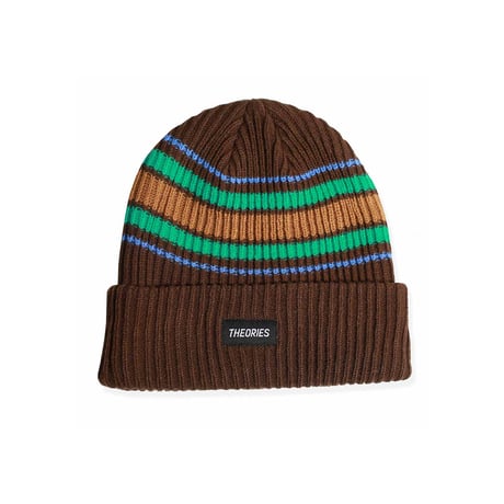 THEORIES BURST STRIPE BEANIE - Cedar