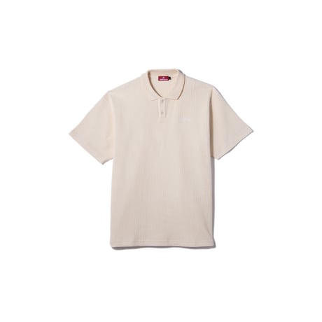 HELLRAZOR  SCRIPT LOGO WAFFLE POLO SHIRT