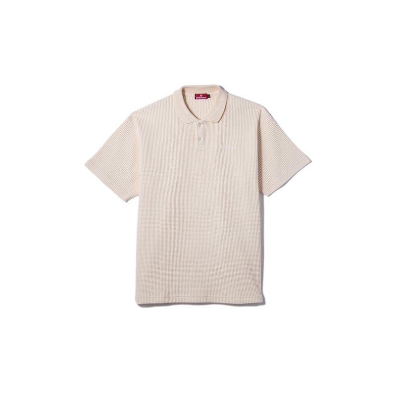 HUF SCRIPT POLO ワッフルポロ XL ポロシャツ adidas WAFFLE LONG 