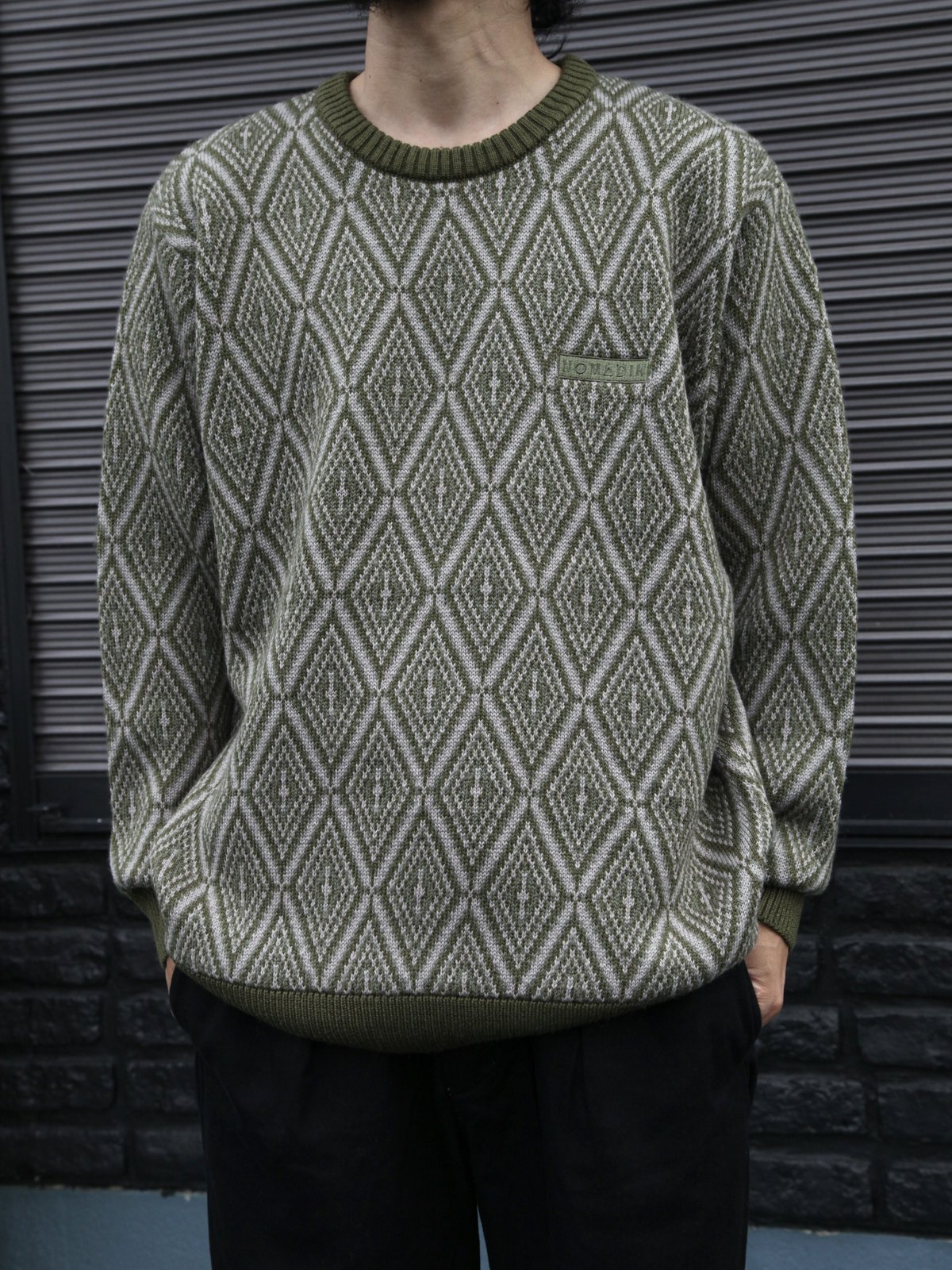 NOMADIK RHOMBUS JACQUARD SWEATER | STEEZ CREA