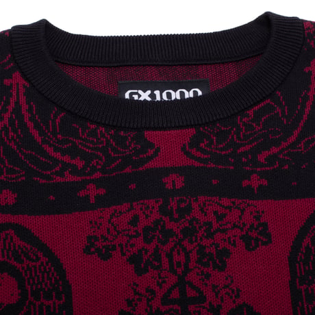 GX1000  JACQUARD KNIT ANGEL SWEATER