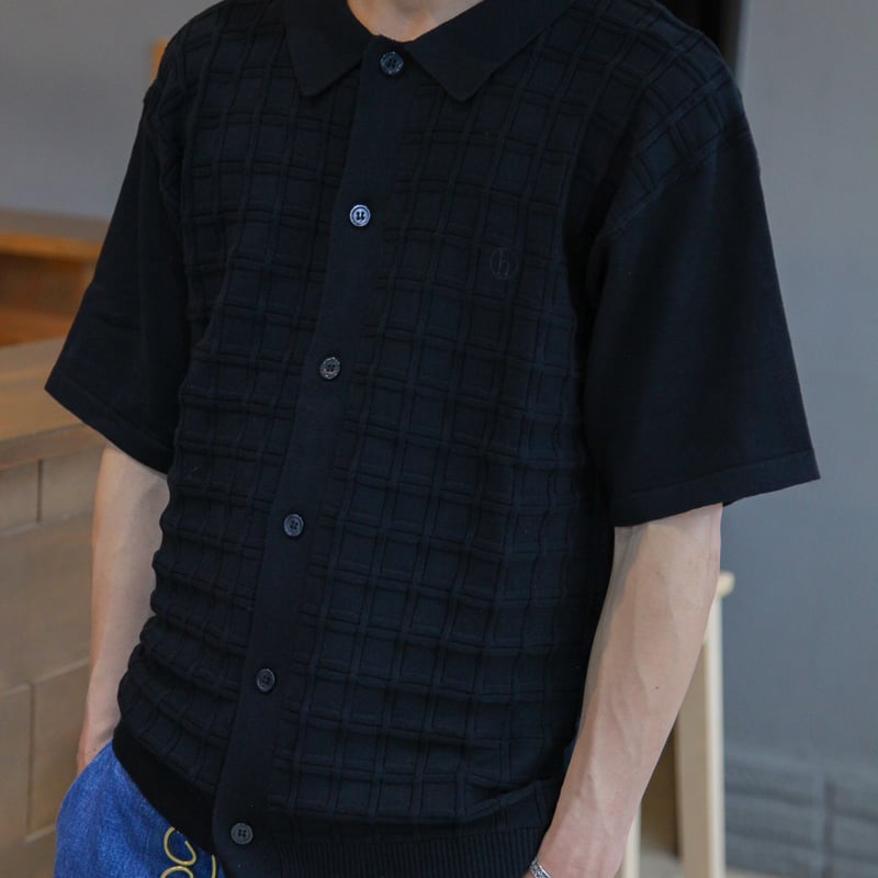 HELLRAZOR SQUARE S/S BUTTON KNIT | STEEZ CREAT