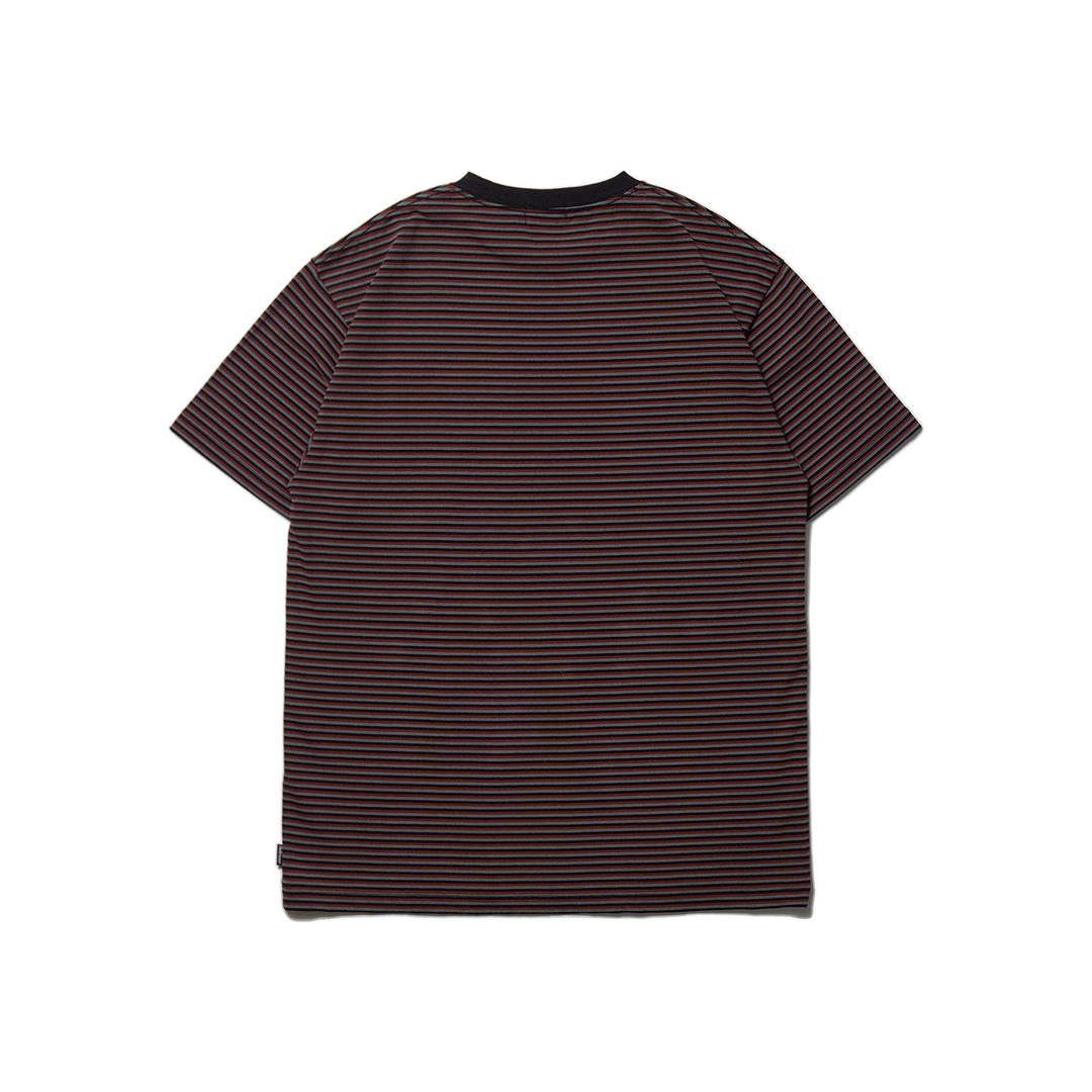 HELLRAZOR H STRIPED SHIRT - BROWN/GREY | STEEZ