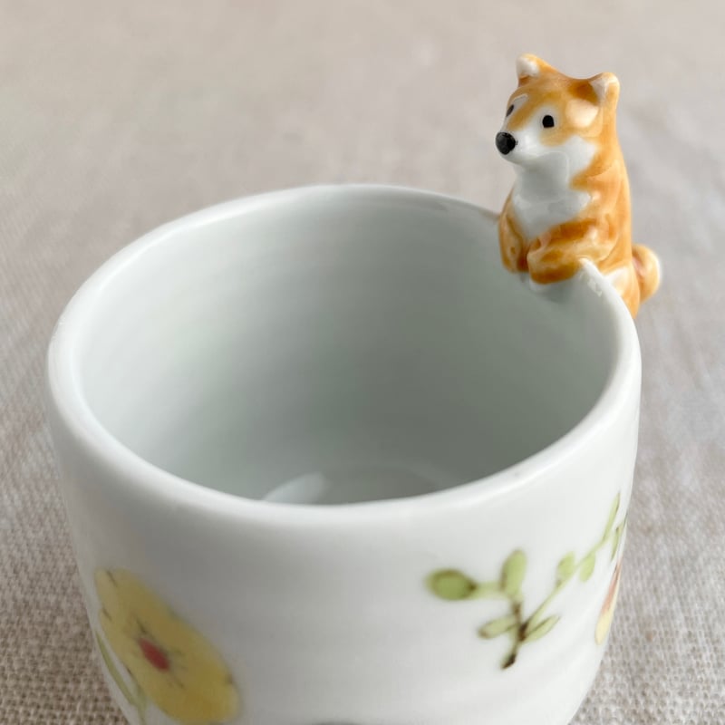 【内村七生】　柴犬・黒柴おちょこ　2点セット 黒柴おちょこB | nao uchimura 内村七生