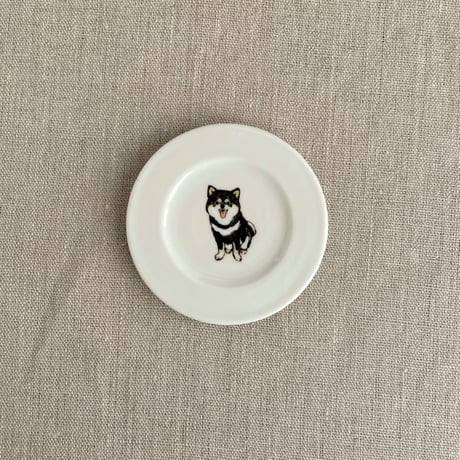 豆柴黒豆皿