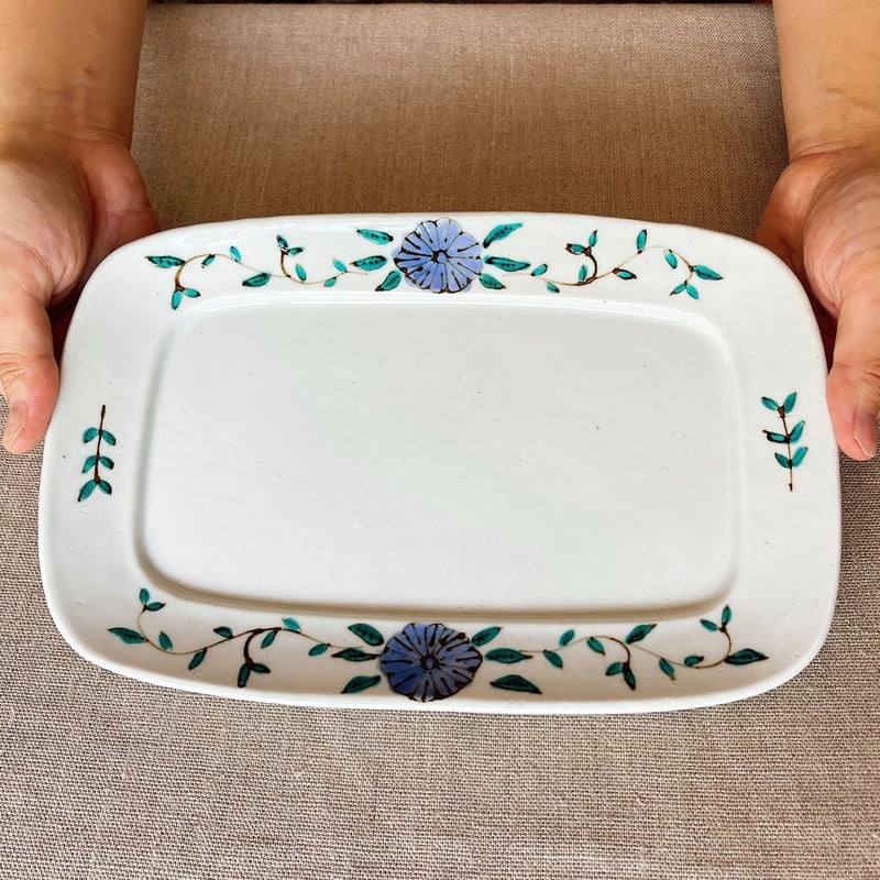 青花唐草サンドイッチ皿 | nao uchimura 内村七生