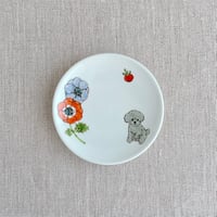 トイプードル（グレー）小皿