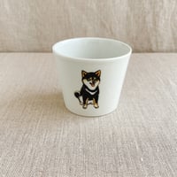 豆柴黒フリーカップ