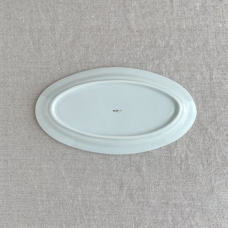 黒柴楕円皿(小)
